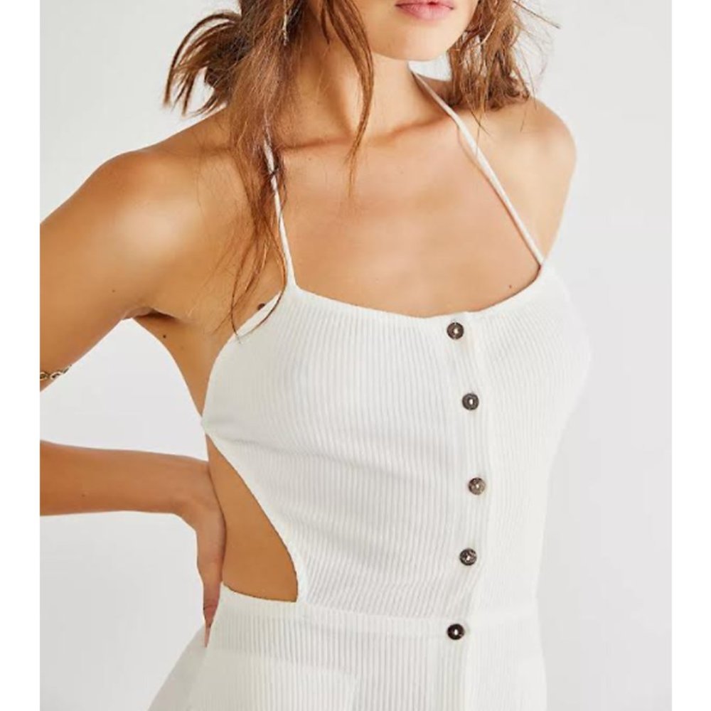 Free People Margaret Open Back Midi Dress Medium - Picture 3 of 5